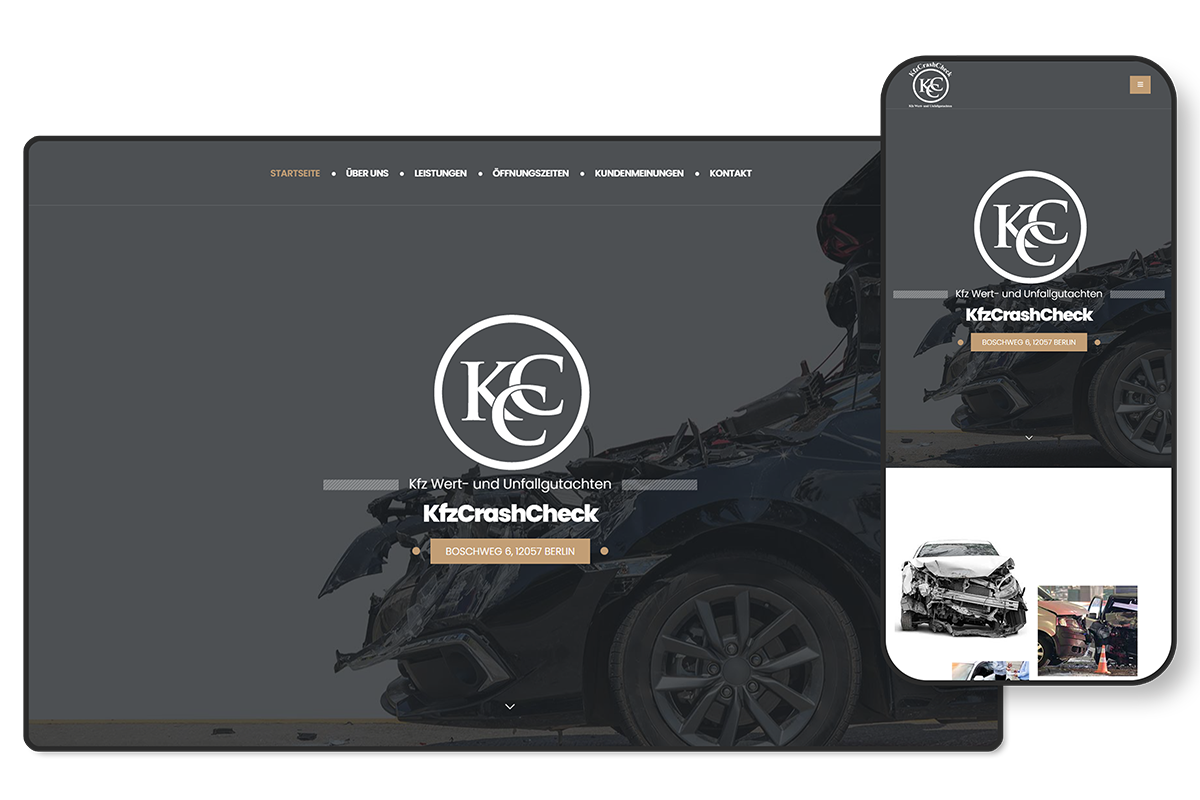 KfzCrashCheck Webdesign